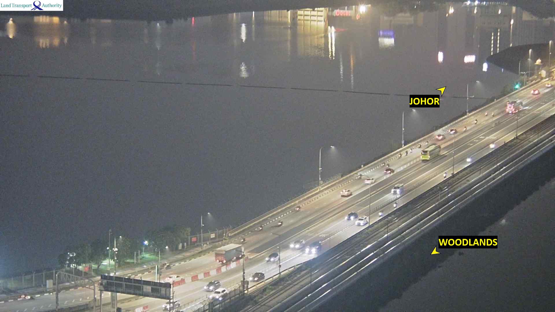 Official LTA traffic camera: Causeway towards Johor