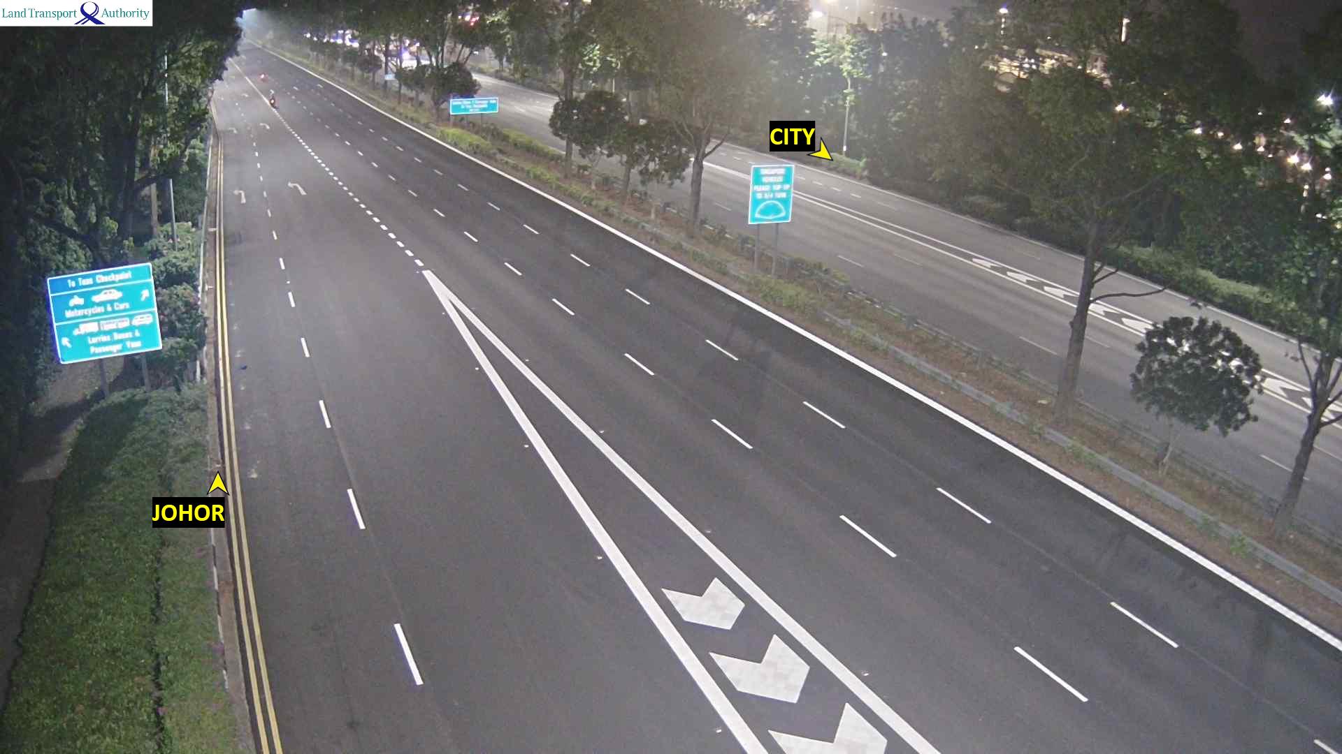 Official LTA traffic camera: AYE (Tuas) at Tuas Avenue 8 exit